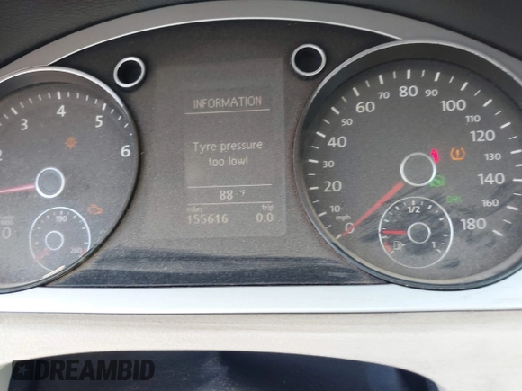 2011 Volkswagen CC Sport with VIN WVWMP7AN0BE723840, listed as a IAAI auction lot 42141612 with 155,616 mi miles. Bid and sale history available at carsss.com. Image 7.