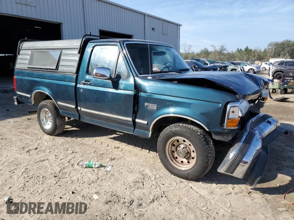 1995 Ford F-150 with VIN 1FTEF15N2SNA58891, listed as a Copart auction lot 42903775 with 193,546 mi miles and Salvage Title. Bid and sale history available at carsss.com. Image 4.