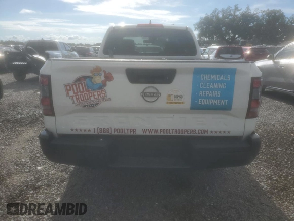 2023 Nissan Frontier S with VIN 1N6ED1CL6PN660382, listed as a Copart auction lot 59855924 with 8,727 mi miles and Salvage Title. Bid and sale history available at carsss.com. Image 6.