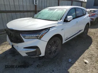 2021 Acura RDX w/A-Spec Package with VIN 5J8TC1H64ML019319, listed as a Copart auction lot 47827945 with 43,545 mi miles and Salvage Title. Bid and sale history available at carsss.com. Image 1.