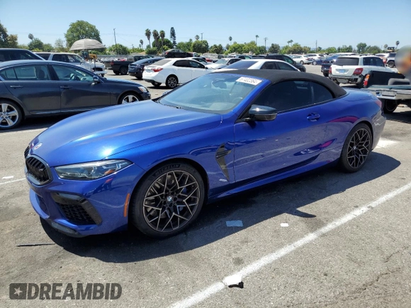 2020 BMW M8 Competition z VIN WBSDZ0C09LCD82160, wystawiony jako Copart lot #67402364 z przebiegiem 18 584 mil mil oraz Szkoda całkowita • Salvage title. Historia ofert i sprzedaży dostępna na DreamBid. Obrazek 1.