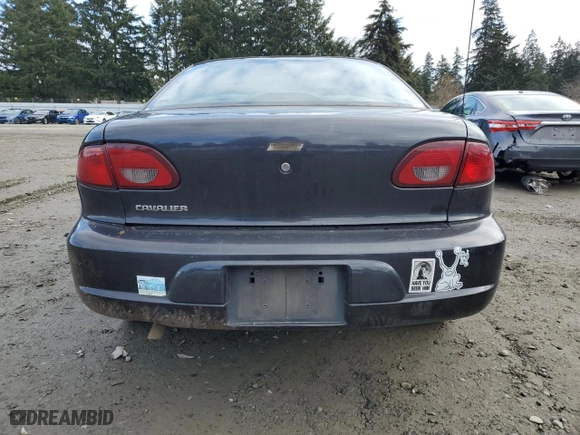 2002 Chevrolet Cavalier with VIN 1G1JC124327196486, listed as a Copart auction lot 44241885 with 135,861 mi miles and Salvage Title. Bid and sale history available at carsss.com. Image 6.