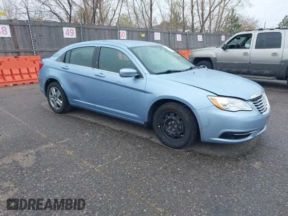 2014 Chrysler 200 LX with VIN 1C3CCBAB1EN205387, listed as a IAAI auction lot 41963185 with 136,782 mi miles. Bid and sale history available at carsss.com. Image 1.