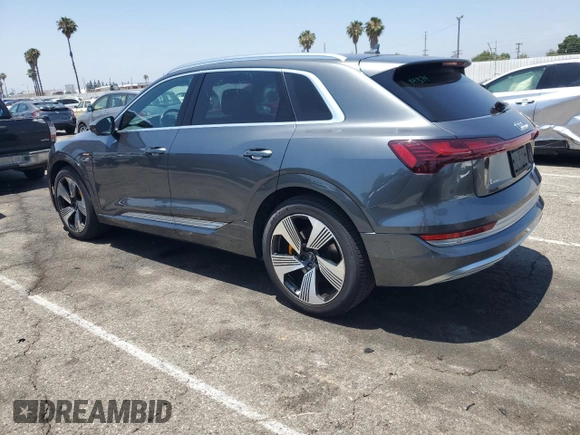2019 Audi e-tron Prestige with VIN WA1VAAGE9KB008321, listed as a Copart auction lot 60162655 with 36,301 mi miles and Salvage title. Bid and sale history available at DreamBid. Image 2.