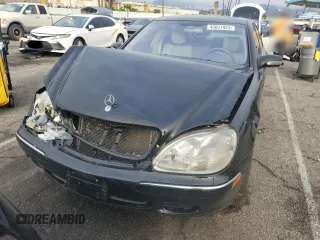2001 Mercedes-Benz S-Class with VIN WDBNG70J91A187655, listed as a Copart auction lot 45031925 with 104,164 mi miles and Salvage Title. Bid and sale history available at carsss.com. Image 5.