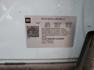 2023 Chevrolet Bolt EV 2LT z VIN 1G1FX6S09P4169595, wystawiony jako Copart lot #57400355 z przebiegiem 8545 mil mil oraz Szkody całkowita. Historia ofert i sprzedaży dostępna na DreamBid. Obrazek 14.