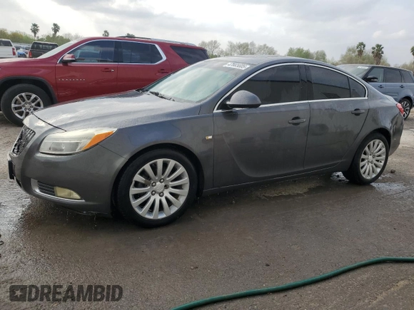 2011 Buick Regal CXL RL6 with VIN W04GU5GC6B1010104, listed as a Copart auction lot 47665605 with 166,820 mi miles and Clean Title. Bid and sale history available at carsss.com. Image 1.