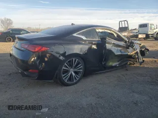2017 Infiniti Q60 2.0t with VIN JN1CV7EL4HM320083, listed as a Copart auction lot 47426045 with 116,411 mi miles and Salvage Title. Bid and sale history available at DreamBid. Image 3.