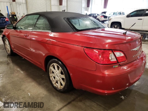 2008 Chrysler Sebring Touring with VIN 1C3LC55R88N677227, listed as a Copart auction lot 81732184 with 142,369 mi miles and Salvage Title. Bid and sale history available at carsss.com. Image 2.