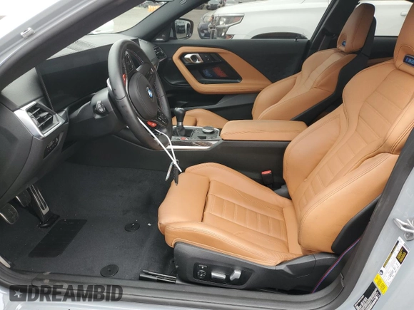 2024 BMW M2 with VIN 3MF13DM00R8D93317, listed as a Copart auction lot 74612214 with 2,467 mi miles and Salvage Title. Bid and sale history available at carsss.com. Image 7.
