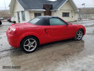 2004 Toyota MR2 Spyder with VIN JTDFR320X40068696, listed as a Copart auction lot 44223965 with 336,390 mi miles and Clean Title. Bid and sale history available at carsss.com. Image 3.
