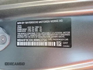 2020 BMW Z4 sDriveM40i with VIN WBAHF9C0XLWW63754, listed as a Copart auction lot 82302734 with 28,156 mi miles and Salvage Title. Bid and sale history available at carsss.com. Image 12.
