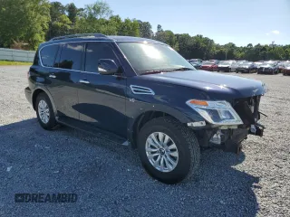 2020 Nissan Armada SV with VIN JN8AY2ND9LX016279, listed as a Copart auction lot 58010604 with 86,016 mi miles and Salvage Title. Bid and sale history available at carsss.com. Image 4.