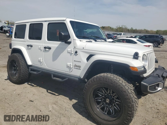 2021 Jeep Wrangler Unlimited Sahara с VIN 1C4HJXEN7MW823881, выставлен на аукционе Copart как лот 53062425 с пробегом 28 597 миль миль и Списание • Salvage title. История ставок и продаж доступна на DreamBid. Изображение 4.