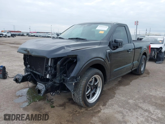 2023 Ford F-150 XL with VIN 1FTMF1C56PKF82536, listed as a IAAI auction lot 41453141 with 2,487 mi miles and . Bid and sale history available at carsss.com. Image 17.