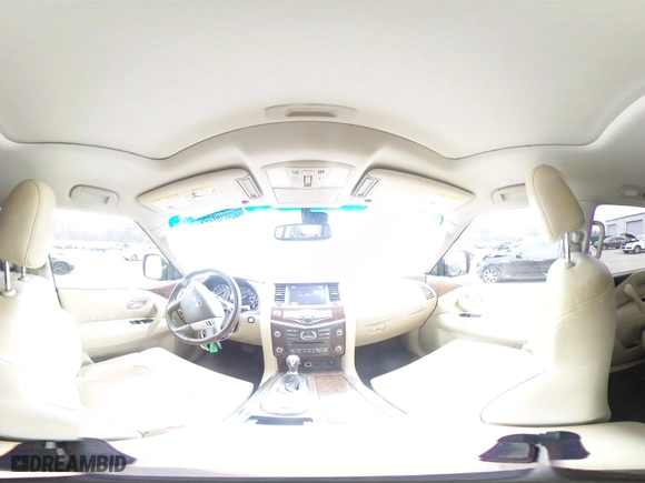 2017 Infiniti QX80 with VIN JN8AZ2NF9H9645499, listed as a Copart auction lot 45890285 with 164,470 mi miles and Salvage Title. Bid and sale history available at carsss.com. Image 14.