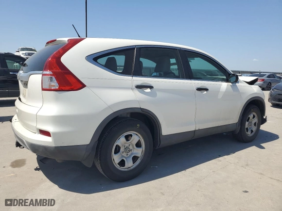 2015 Honda CR-V LX with VIN 5J6RM3H33FL007134, listed as a Copart auction lot 50582555 with 166,480 mi miles and Salvage Title. Bid and sale history available at carsss.com. Image 3.