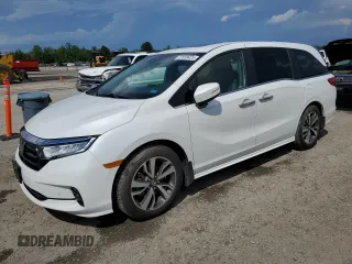 2022 Honda Odyssey Touring z VIN 5FNRL6H87NB040726, wystawiony jako Copart lot #57038425 z przebiegiem 37 069 mil mil oraz Szkoda całkowita • Salvage title. Historia ofert i sprzedaży dostępna na DreamBid. Obrazek 1.