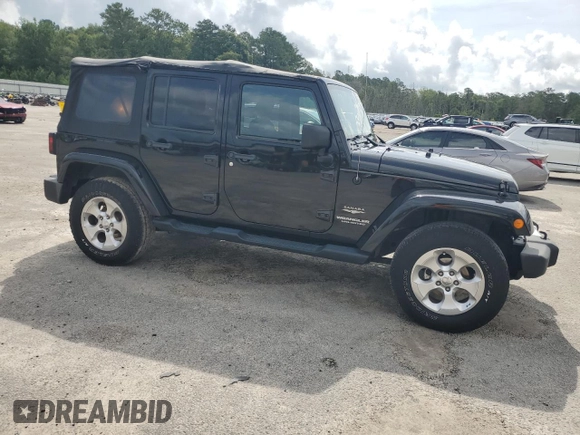2013 Jeep Wrangler Unlimited Sahara with VIN 1C4HJWEG9DL701391, listed as a Copart auction lot 60492325 with 117,584 mi miles and Salvage title. Bid and sale history available at DreamBid. Image 4.