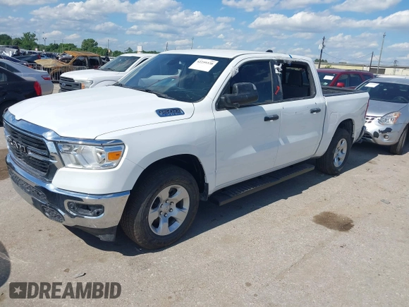 2023 Ram 1500 Big Horn with VIN 1C6RRFFG2PN649047, listed as a IAAI auction lot 42259338 with 14,986 mi miles and . Bid and sale history available at DreamBid. Image 2.
