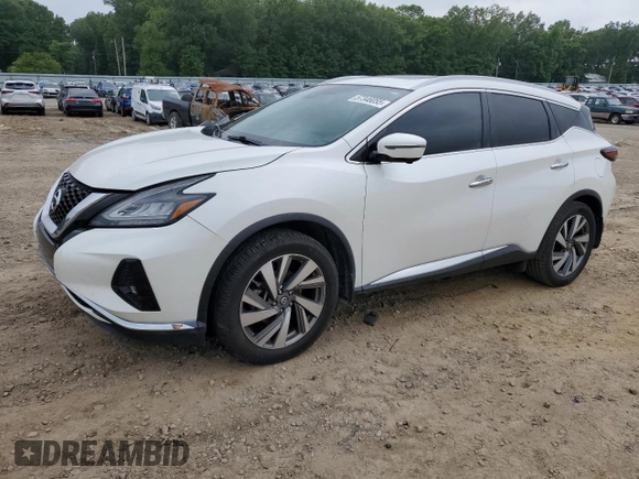 2019 Nissan Murano SL with VIN 5N1AZ2MJ4KN105716, listed as a Copart auction lot 57346055 with 73,445 mi miles and Salvage title. Bid and sale history available at DreamBid. Image 1.