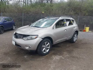 2010 Nissan Murano LE with VIN JN8AZ1MW0AW126778, listed as a IAAI auction lot 41911025 with 147,566 mi miles. Bid and sale history available at carsss.com. Image 2.