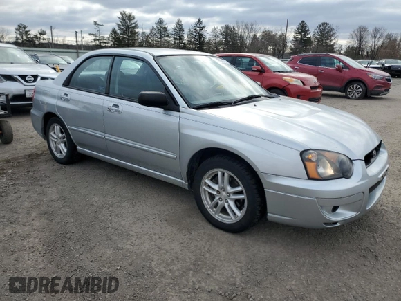 2005 Subaru Impreza Sedan (Natl) RS with VIN JF1GD67565H515459, listed as a Copart auction lot 45500455 with 93,483 mi miles and Salvage Title. Bid and sale history available at carsss.com. Image 4.