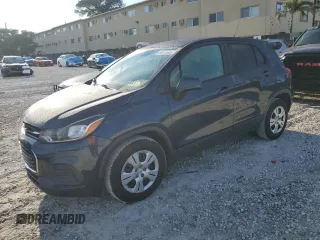 2019 Chevrolet Trax LS with VIN 3GNCJKSB2KL185248, listed as a Copart auction lot 50972065 with 123,478 mi miles and Salvage Title. Bid and sale history available at carsss.com. Image 1.