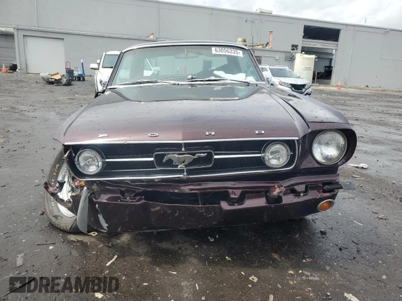 1965 Ford Mustang z VIN 5R07A205386, wystawiony jako Copart lot #63056335 z przebiegiem 80 491 mil mil oraz Szkoda całkowita • Salvage title. Historia ofert i sprzedaży dostępna na DreamBid. Obrazek 5.