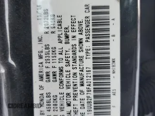 2015 Acura TLX V6 Advance with VIN 19UUB2F76FA012167, listed as a Copart auction lot 86763964 with 176,321 mi miles and Salvage Title. Bid and sale history available at carsss.com. Image 12.