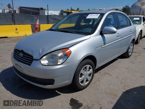 2007 Hyundai Accent GLS with VIN KMHCN46C57U087156, listed as a IAAI auction lot 42151298 with 81,588 mi miles. Bid and sale history available at carsss.com. Image 2.