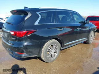 2018 Infiniti QX60 with VIN 5N1DL0MN8JC501390, listed as a IAAI auction lot 41093264 with 160,980 mi miles. Bid and sale history available at carsss.com. Image 4.