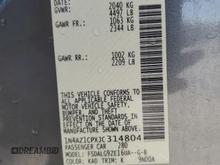 2018 Nissan LEAF S z VIN 1N4AZ1CPXJC314804, wystawiony jako Copart lot #54184945 z przebiegiem 80 778 mil mil oraz Szkody całkowita. Historia ofert i sprzedaży dostępna na DreamBid. Obrazek 12.