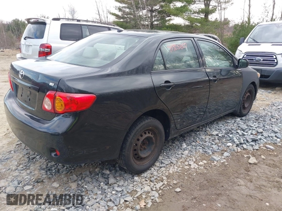 2009 Toyota Corolla with VIN JTDBL40E999082290, listed as a IAAI auction lot 41925807 with 1 mi miles. Bid and sale history available at carsss.com. Image 4.