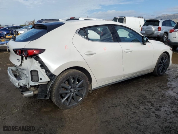 2021 Mazda Mazda3 Hatchback 2.5 Turbo with VIN JM1BPBJY0M1309584, listed as a Copart auction lot 86209824 with 45,636 mi miles and Salvage Title. Bid and sale history available at carsss.com. Image 3.