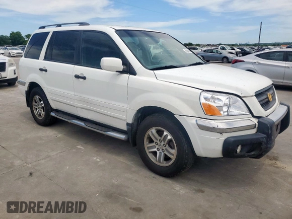 2005 Honda Pilot EX-L z VIN 5FNYF18555B025184, wystawiony jako Copart lot #58084295 z przebiegiem 161 863 mil mil oraz Szkoda całkowita • Salvage title. Historia ofert i sprzedaży dostępna na DreamBid. Obrazek 4.
