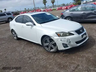 2012 Lexus IS 250 with VIN JTHBF5C26C5163422, listed as a IAAI auction lot 41924086 with 140,940 mi miles. Bid and sale history available at carsss.com. Image 1.