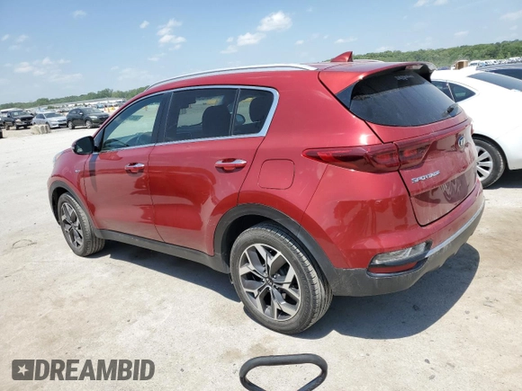 2020 Kia Sportage EX with VIN KNDPNCAC5L7708606, listed as a Copart auction lot 56987605 with 99,018 mi miles and Salvage title. Bid and sale history available at DreamBid. Image 2.