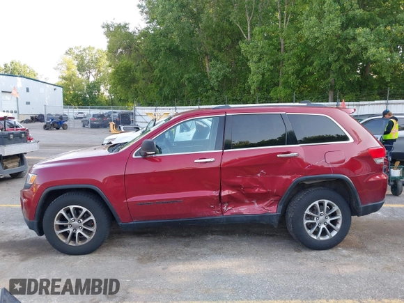 2014 Jeep Grand Cherokee Limited with VIN 1C4RJFBG8EC553860, listed as a IAAI auction lot 42452419 with 174,274 mi miles and . Bid and sale history available at DreamBid. Image 14.