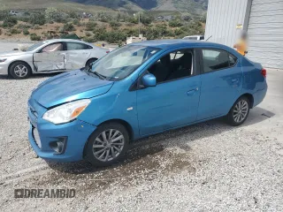 2018 Mitsubishi Mirage ES z VIN ML32F3FJ1JHF02713, wystawiony jako Copart lot #57479345 z przebiegiem 74 818 mil mil oraz Szkoda całkowita • Salvage title. Historia ofert i sprzedaży dostępna na DreamBid. Obrazek 1.