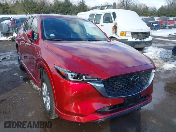 2024 Mazda CX-5 2.5 S Carbon Edition with VIN JM3KFBCL6R0456095, listed as a IAAI auction lot 41571298 with 8,188 mi miles. Bid and sale history available at carsss.com. Image 1.