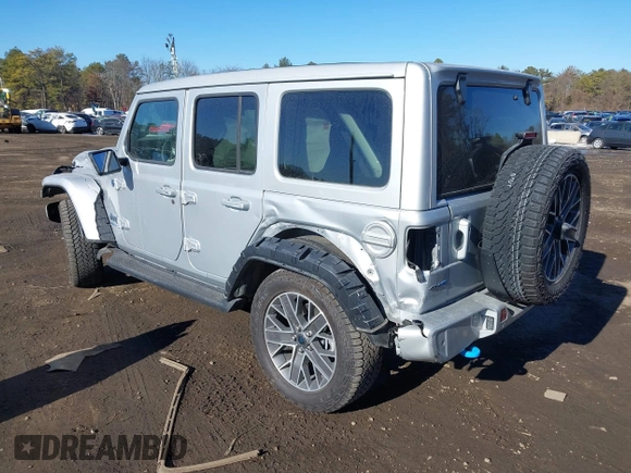 2024 Jeep Wrangler High Altitude z VIN 1C4RJXU65RW161966, wystawiony jako IAAI lot #41396611 z przebiegiem 4 627 mil mil oraz . Historia ofert i sprzedaży dostępna na DreamBid. Obrazek 3.