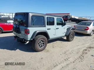 2024 Jeep Wrangler Rubicon with VIN 1C4PJXFG5RW268447, listed as a IAAI auction lot 41887497 with 3,005 mi miles. Bid and sale history available at carsss.com. Image 4.