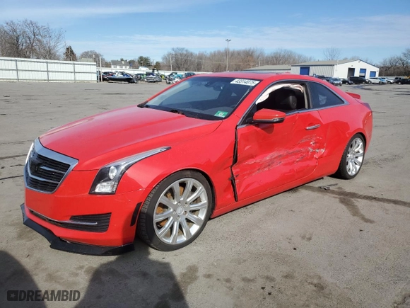 2016 Cadillac ATS Coupe Standard RWD with VIN 1G6AA1RX4G0178546, listed as a Copart auction lot 43314075 with 102,358 mi miles and Salvage Title. Bid and sale history available at carsss.com. Image 1.