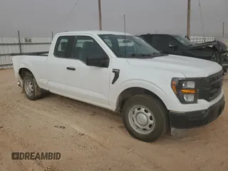 2023 Ford F-150 XL with VIN 1FTEX1CP0PKE02275, listed as a Copart auction lot 43186685 with 50,745 mi miles and Salvage title. Bid and sale history available at DreamBid. Image 4.