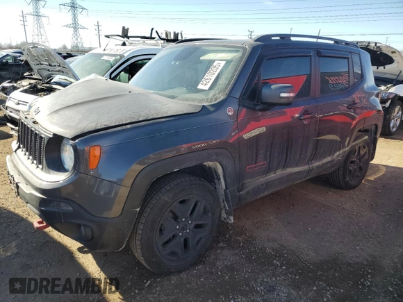 2018 Jeep Renegade Trailhawk with VIN ZACCJBCB5JPH08761, listed as a Copart auction lot 42610205 with 111,018 mi miles and Salvage Title. Bid and sale history available at carsss.com. Image 1.