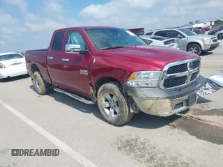 2014 Ram 1500 Tradesman z VIN 1C6RR6FG6ES101714, wystawiony jako IAAI lot #42650689 z przebiegiem 116 068 mil mil oraz . Historia ofert i sprzedaży dostępna na DreamBid. Obrazek 1.