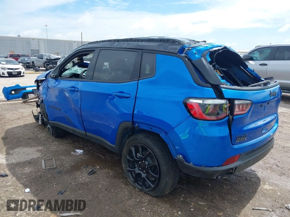 2023 Jeep Compass Latitude with VIN 3C4NJDBNXPT509707, listed as a IAAI auction lot 42368550 with 27,104 mi miles and . Bid and sale history available at DreamBid. Image 3.