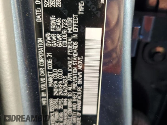 2020 Volvo XC60 Momentum with VIN YV4102DK1L1550069, listed as a Copart auction lot 73851154 with Not provided miles and Non repairable. Bid and sale history available at DreamBid. Image 14.