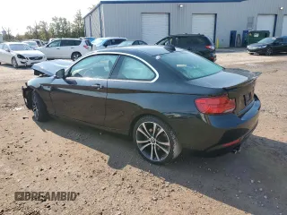 2018 BMW 2 Series 230i xDrive with VIN WBA2J3C57JVA49747, listed as a Copart auction lot 74891334 with Not provided miles and Salvage title. Bid and sale history available at DreamBid. Image 2.